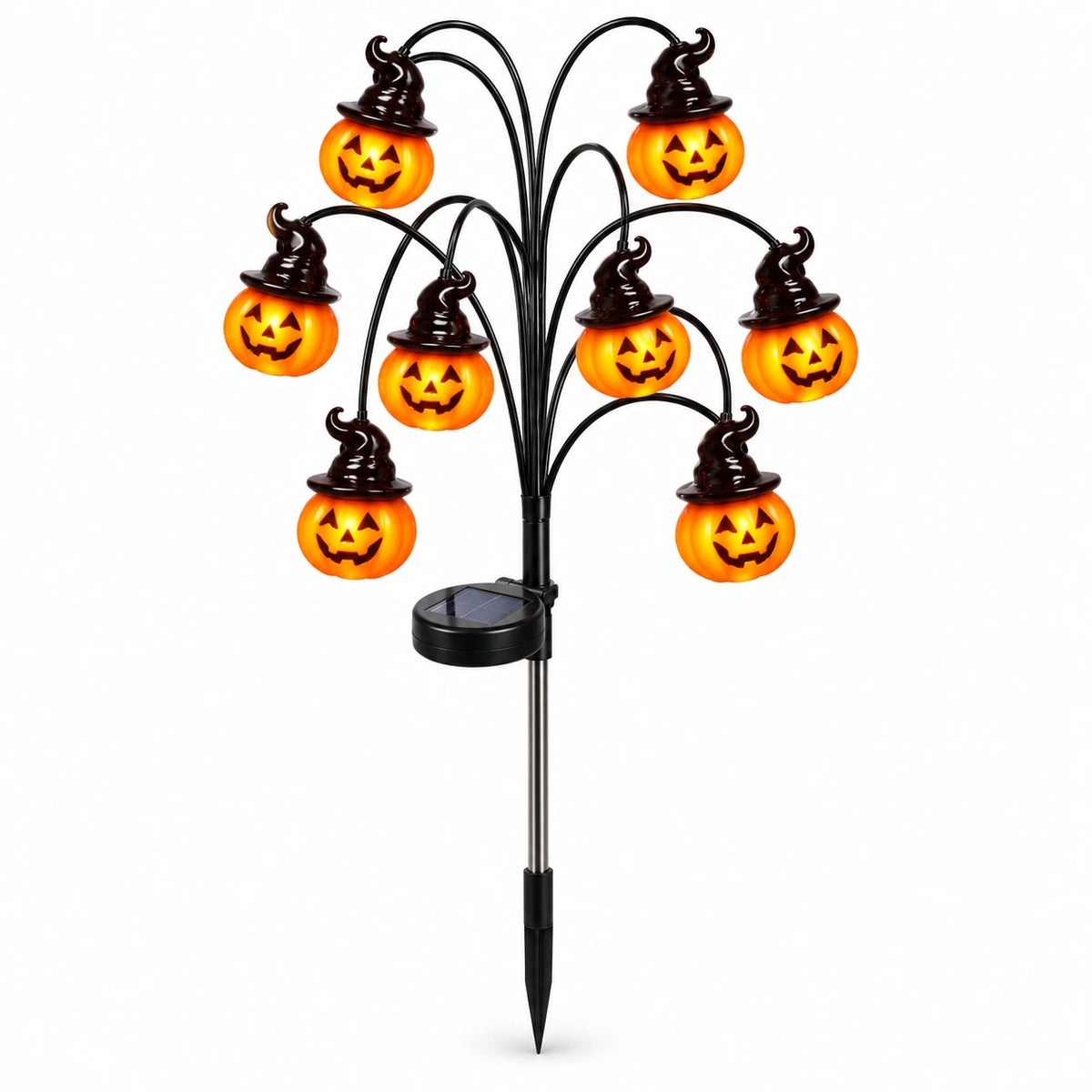 Halloween Solar Branch Lights – Outdoor Pumpkin & Eyeball Garden Decor