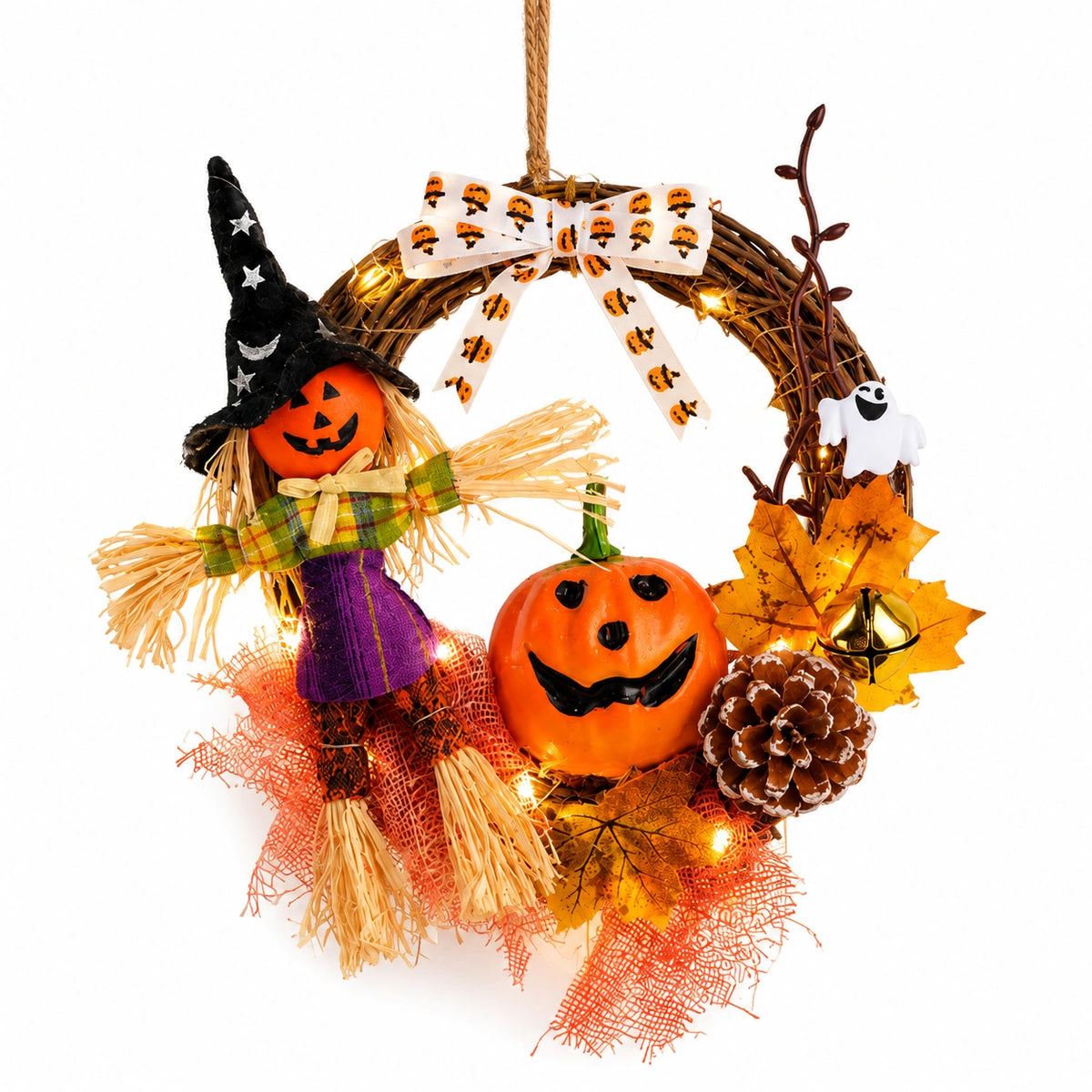 DIY Halloween Light-Up Wreath Kit