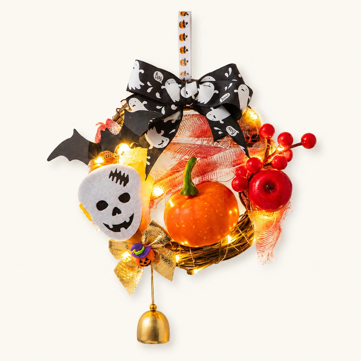 DIY Halloween Light-Up Wreath Kit