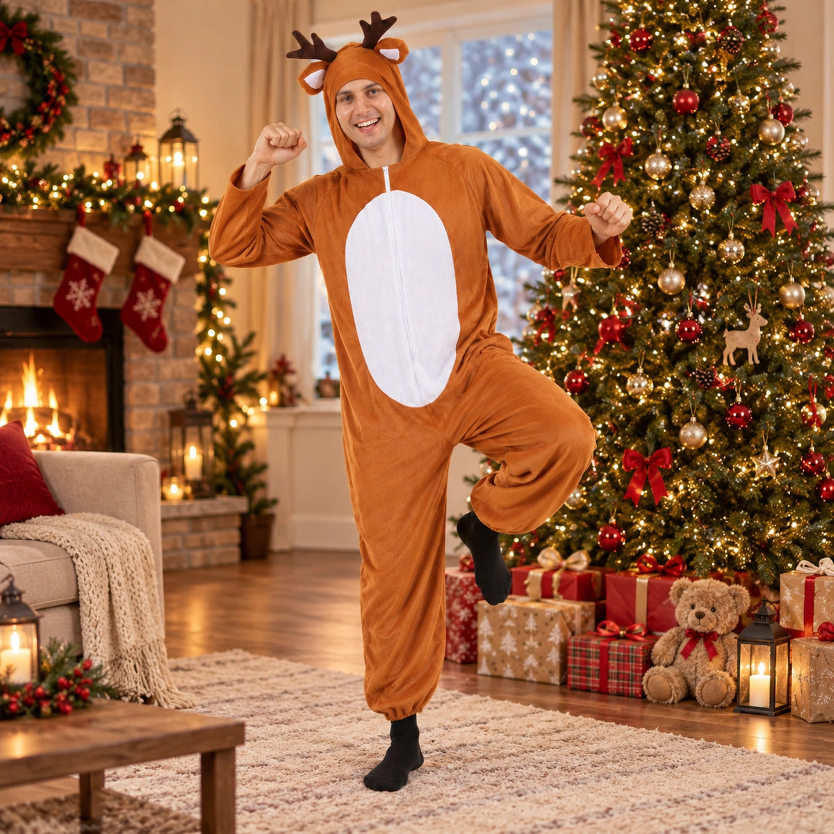 Christmas Reindeer Onesie Costume