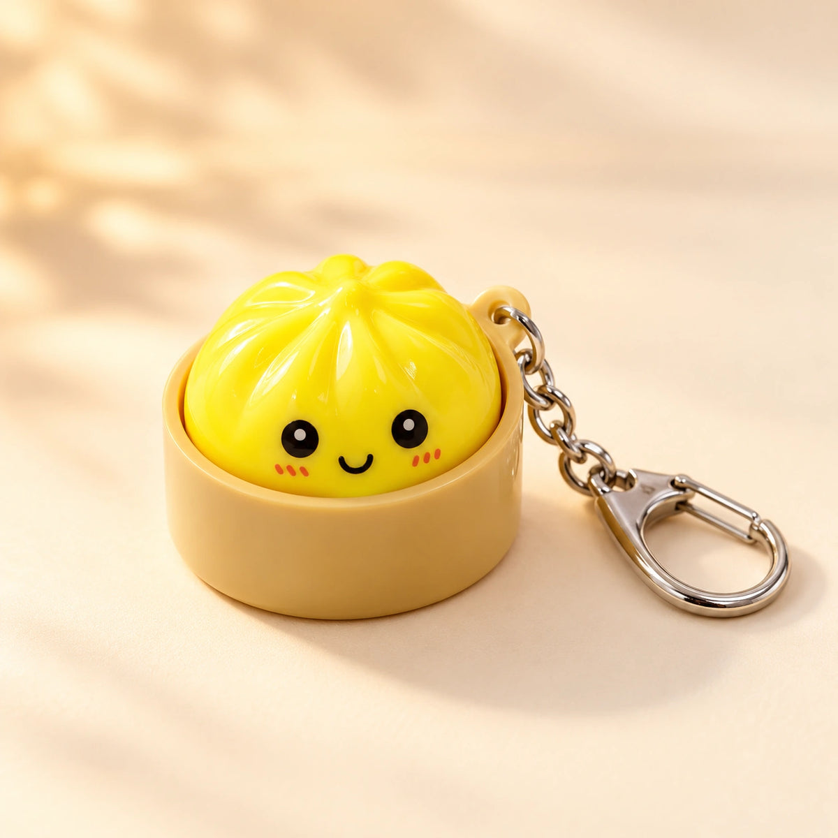 Cute Light-Up Bun Keychain