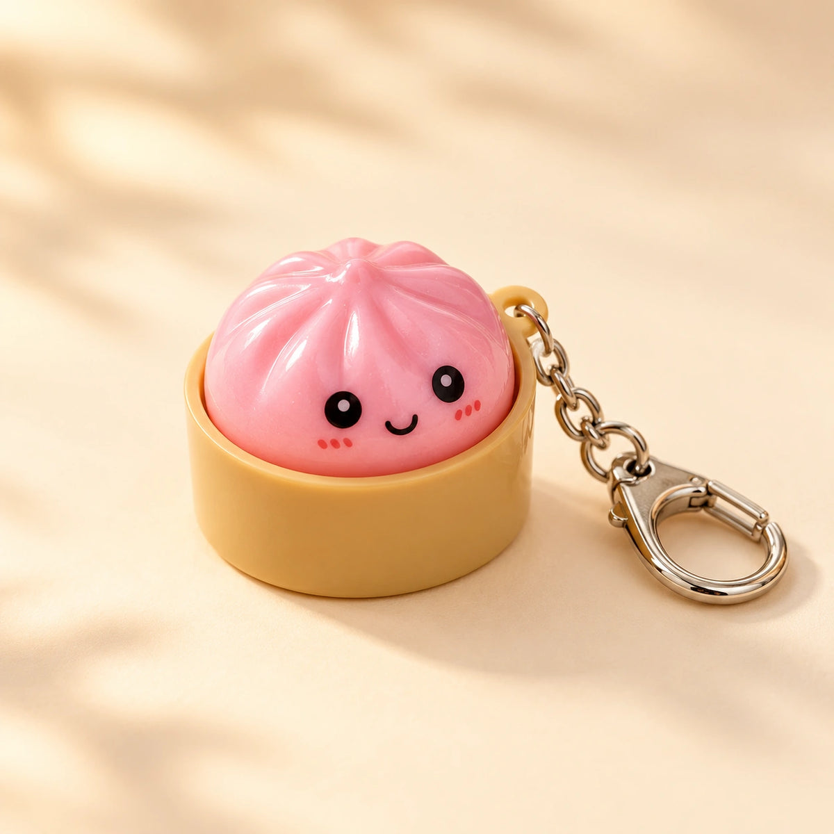 Cute Light-Up Bun Keychain