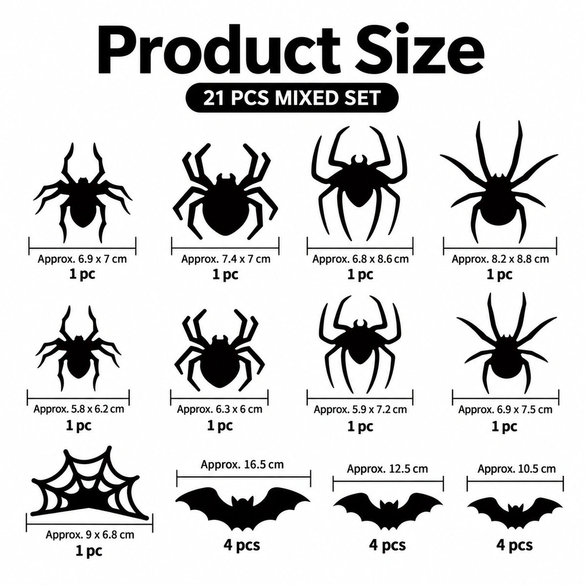 3D Halloween Bat & Spider LED Wall Lights