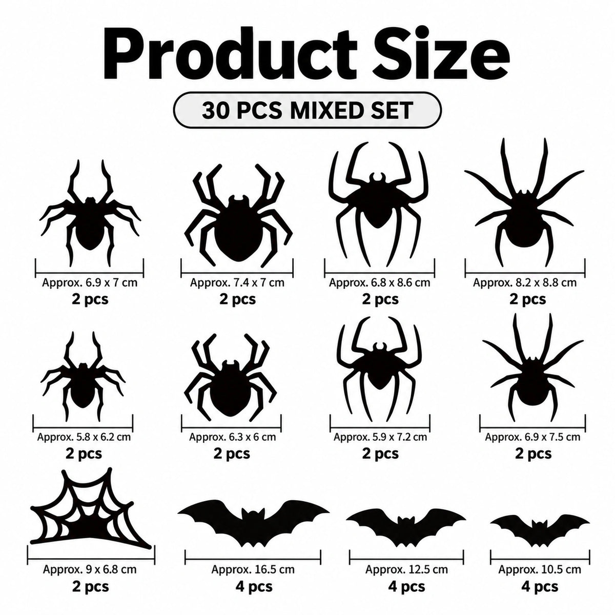 3D Halloween Bat & Spider LED Wall Lights