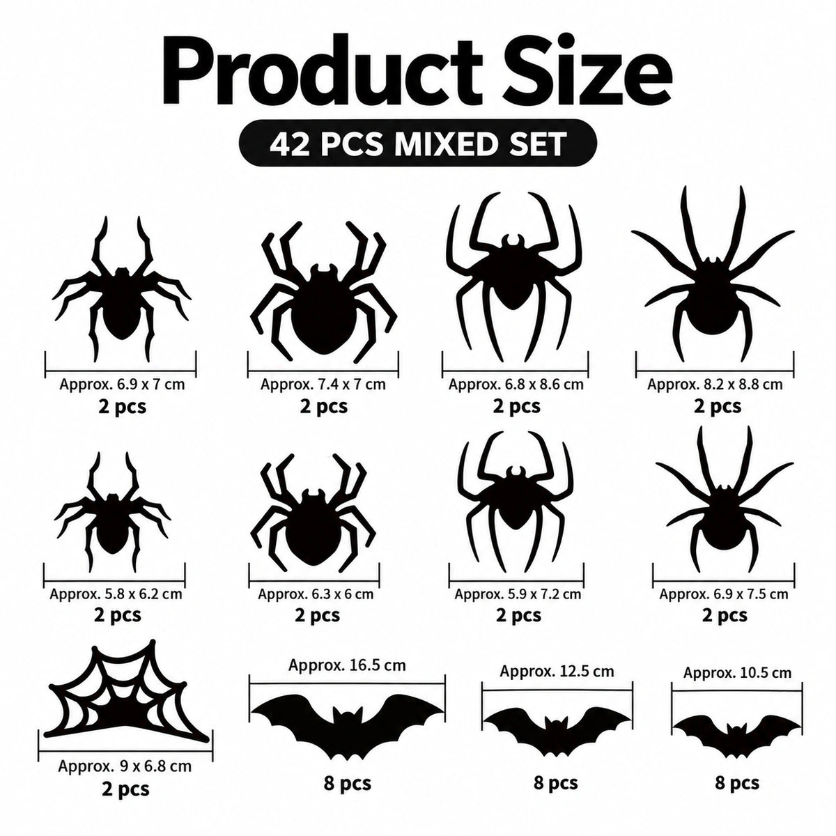 3D Halloween Bat & Spider LED Wall Lights