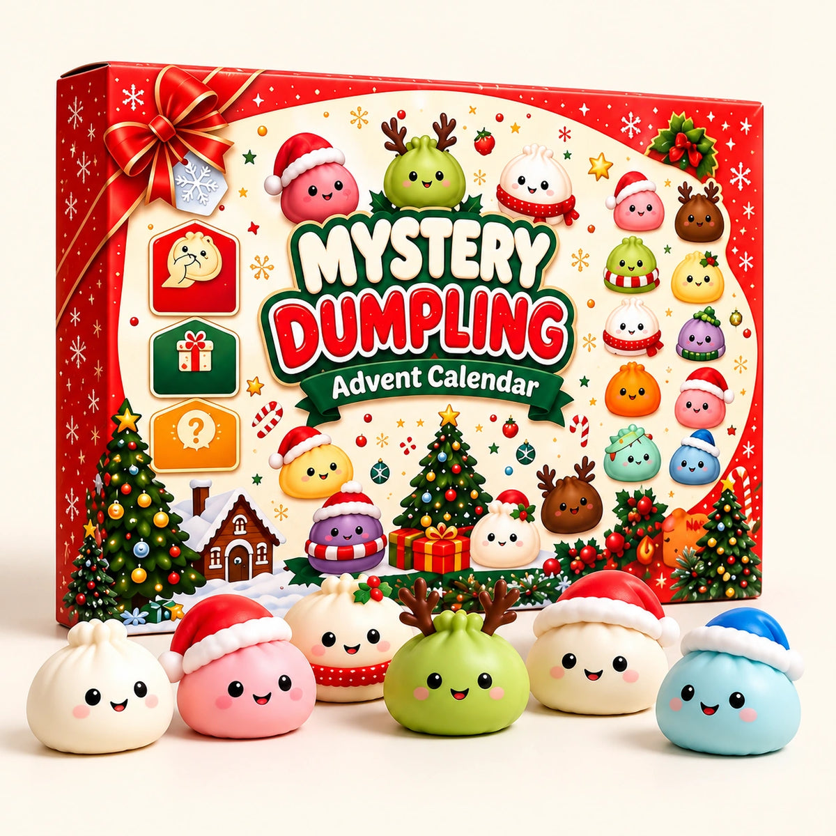 24-Day Christmas Dumpling Squishy Advent Calendar
