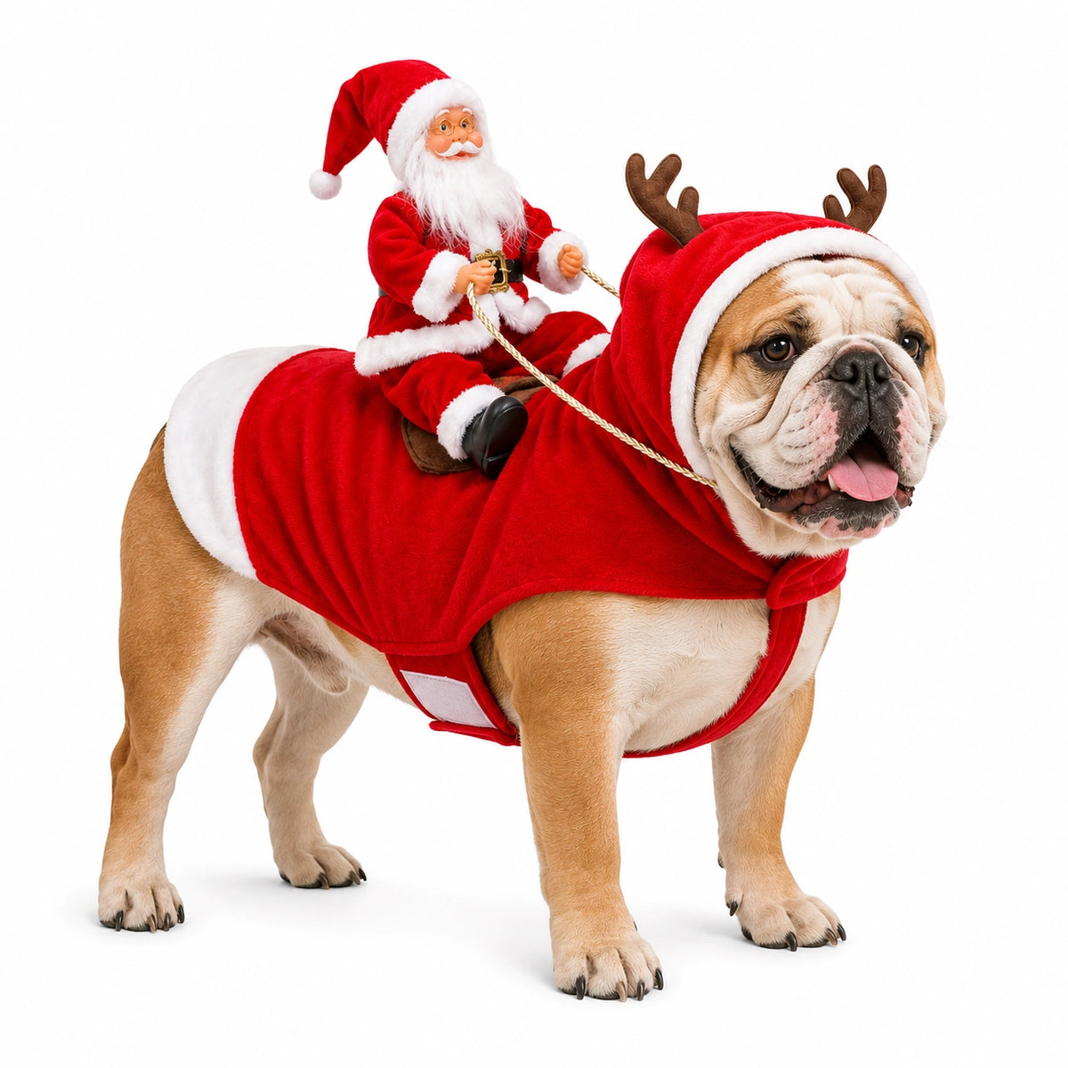 Santa Rider Pet Christmas Costume