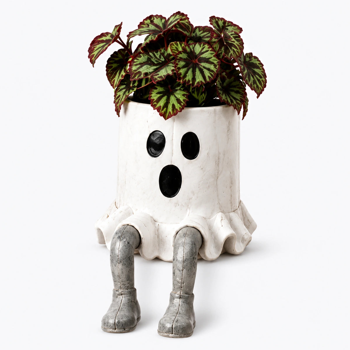 Spooky Sitting Resin Planter – Halloween Character Flower Pot