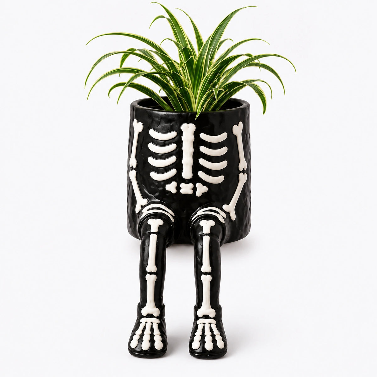 Spooky Sitting Resin Planter – Halloween Character Flower Pot
