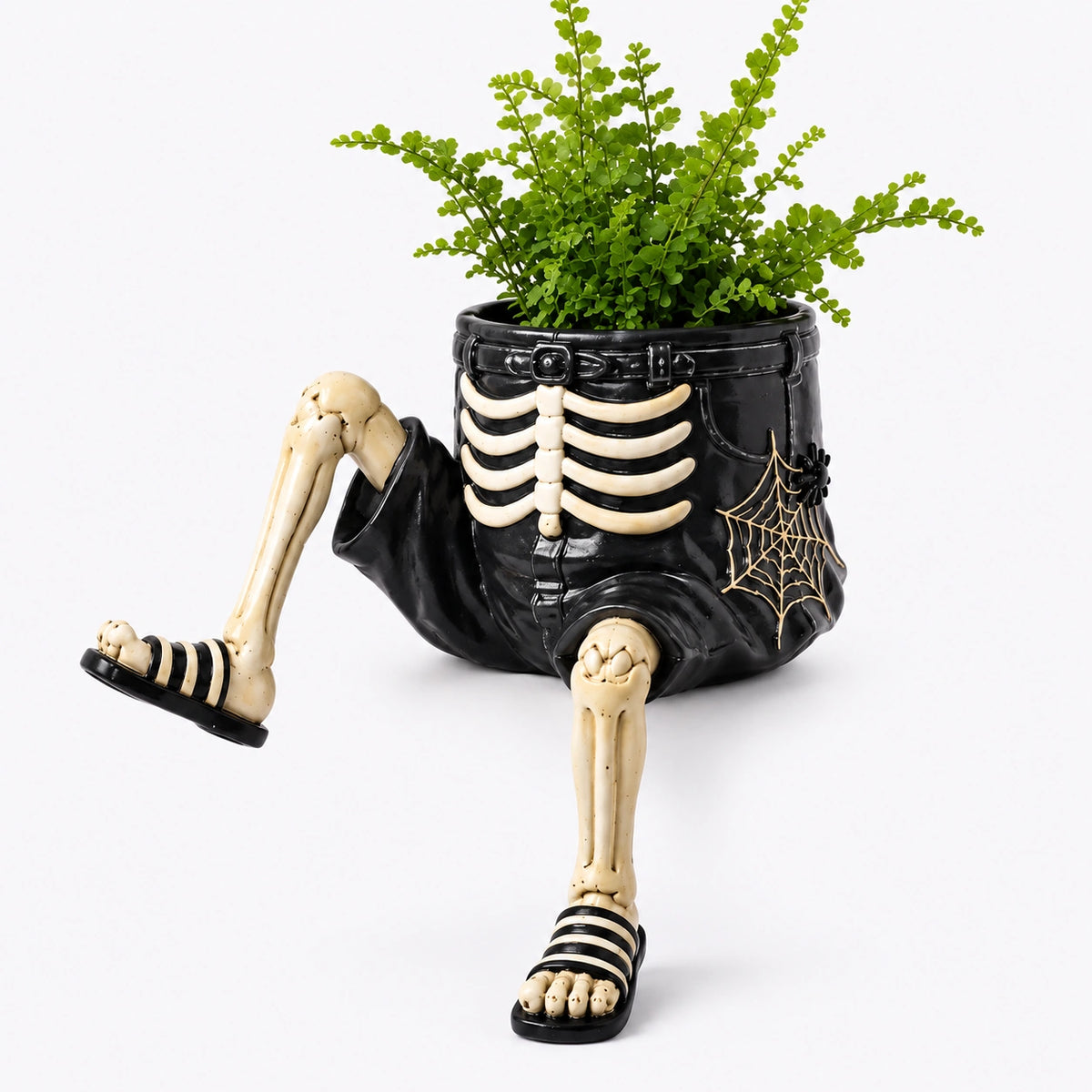 Spooky Sitting Resin Planter – Halloween Character Flower Pot