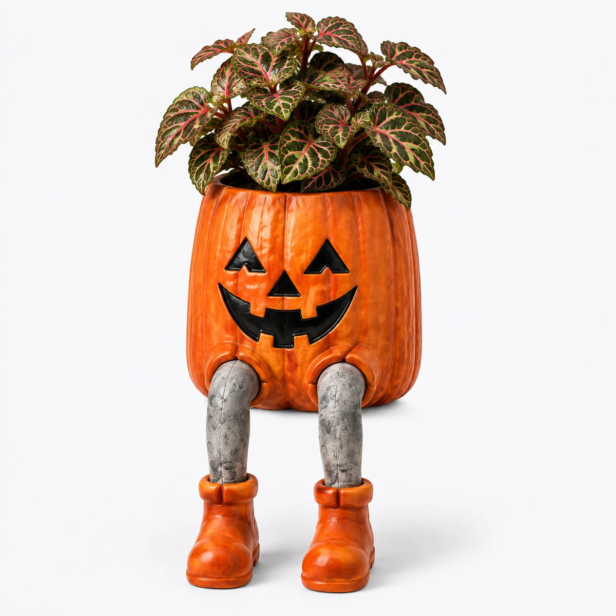 Spooky Sitting Resin Planter – Halloween Character Flower Pot
