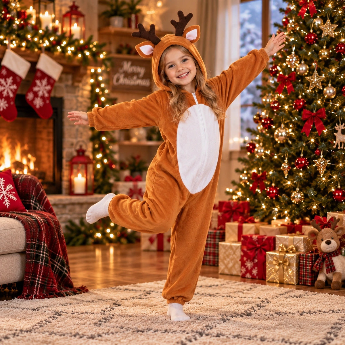 Christmas Reindeer Onesie Costume