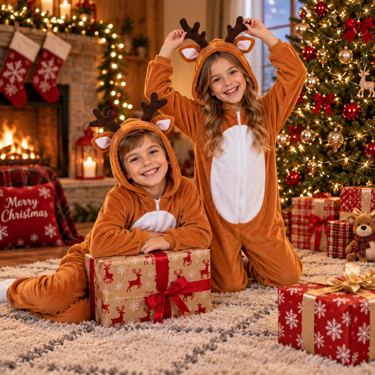 Christmas Reindeer Onesie Costume