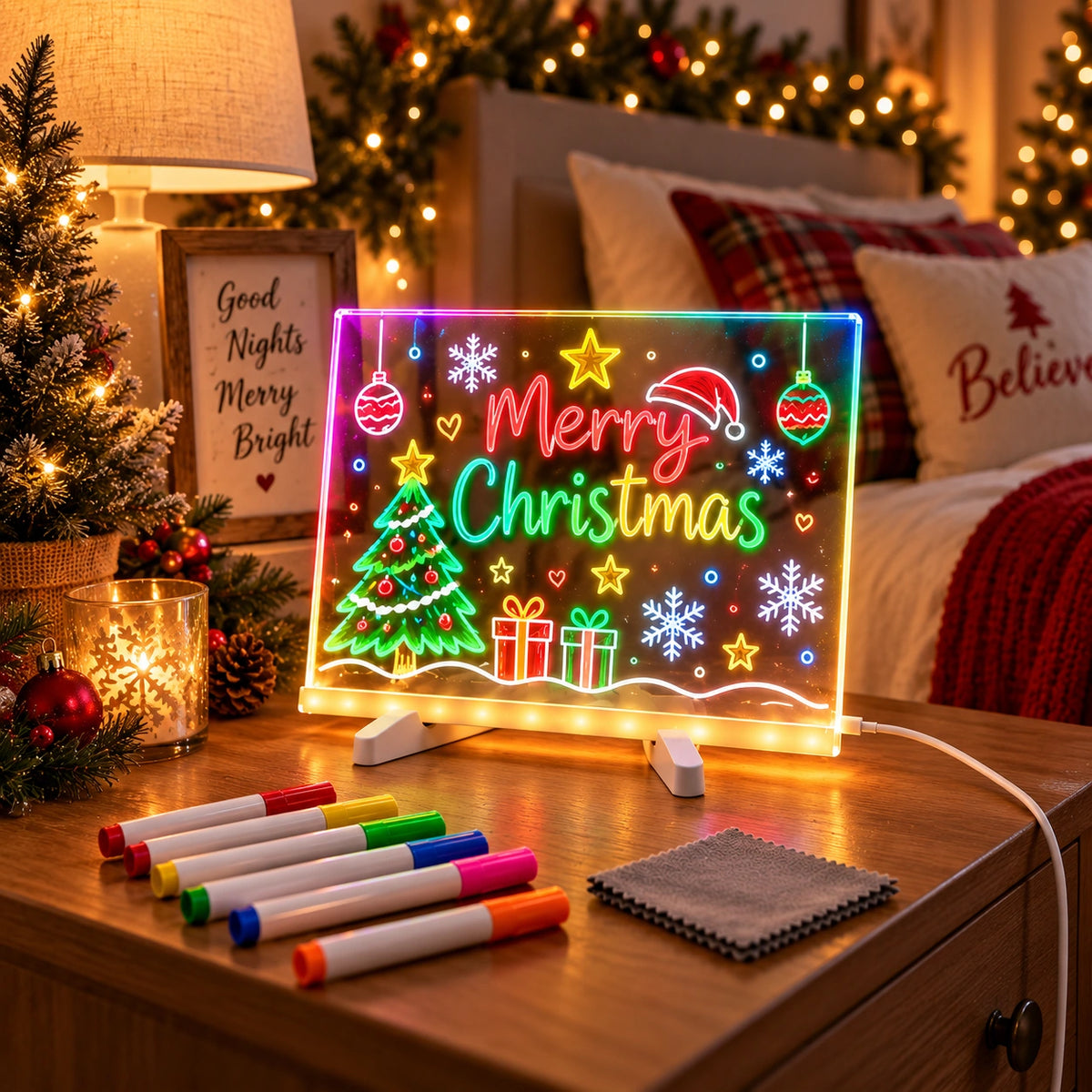 RGB Light-Up Acrylic Message Board