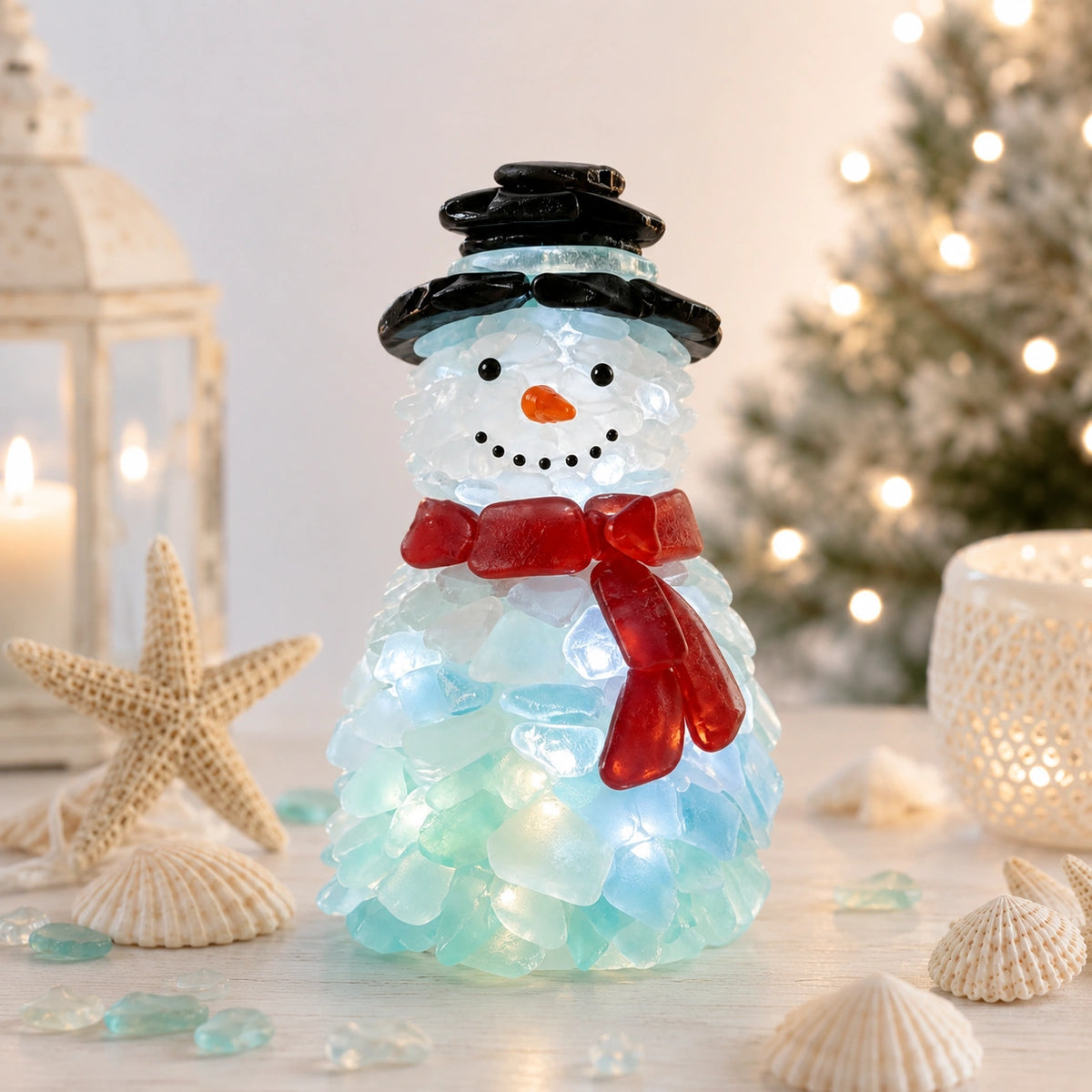 DIY Sea Glass Christmas Ornament Lighting Kit