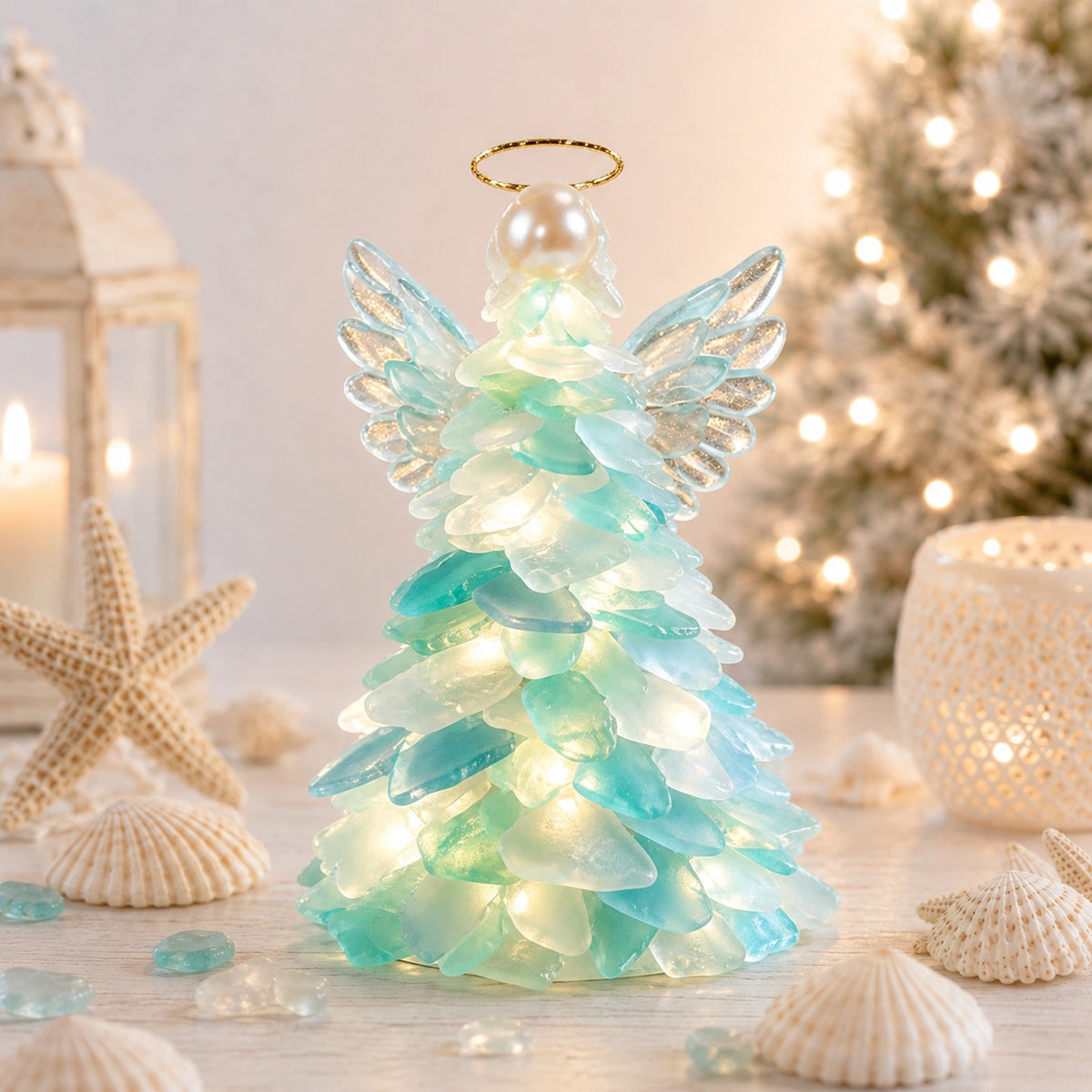 DIY Sea Glass Christmas Ornament Lighting Kit