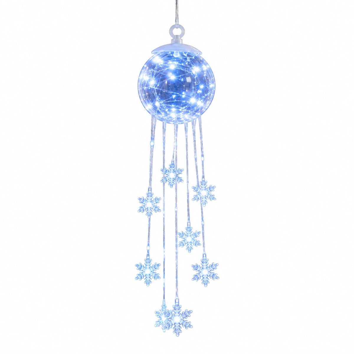Winter Magic Snowflake Cascade LED Hanging Light